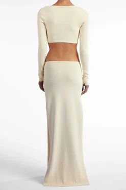 Long Sleeve Cut Out Maxi Dress