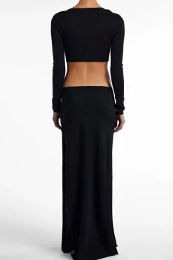 Long Sleeve Cut Out Maxi Dress