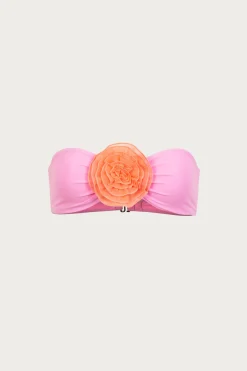 Rose Bandeau Top