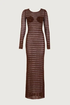 Rosette Crochet Dress