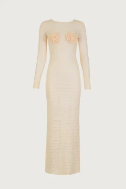 Rosette Crochet Dress