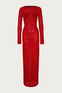 Rosette Crochet Dress