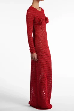Rosette Crochet Dress