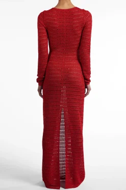 Rosette Crochet Dress