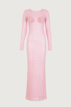 Rosette Crochet Dress