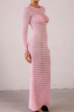 Rosette Crochet Dress