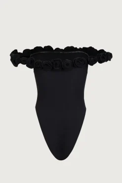 Rosette Off Shoulder One Piece