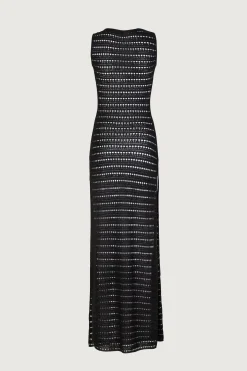 Rosette Sleeveless Crochet Dress