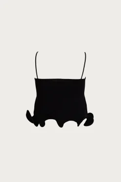 Ruffle Hem Crop Top
