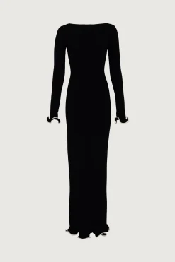 Ruffle Hem Maxi Dress