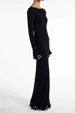 Ruffle Hem Maxi Dress