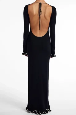 Ruffle Hem Maxi Dress