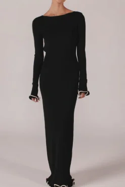 Ruffle Hem Maxi Dress