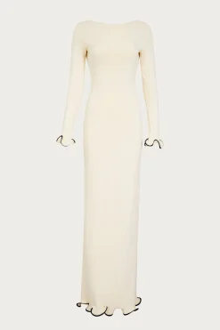 Ruffle Hem Maxi Dress