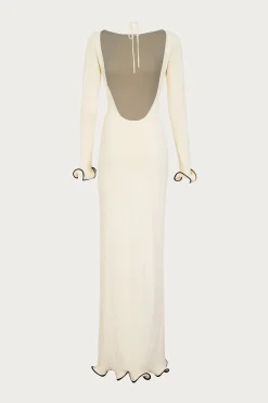Ruffle Hem Maxi Dress