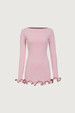 Ruffle Hem Mini Dress