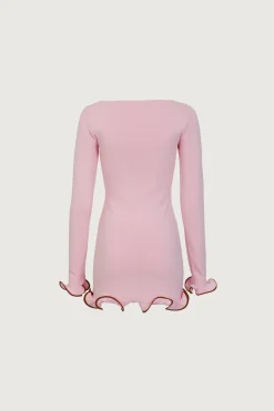Ruffle Hem Mini Dress