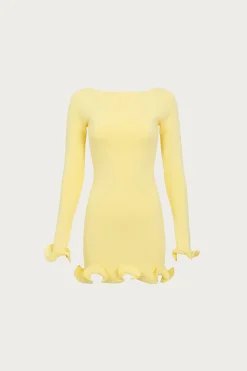 Ruffle Hem Mini Dress