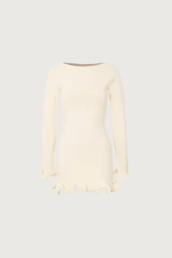 Ruffle Hem Mini Dress