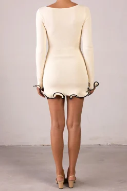 Ruffle Hem Mini Dress