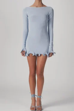 Ruffle Hem Mini Dress