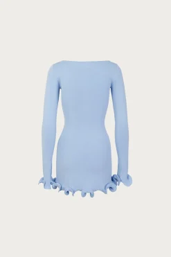 Ruffle Hem Mini Dress