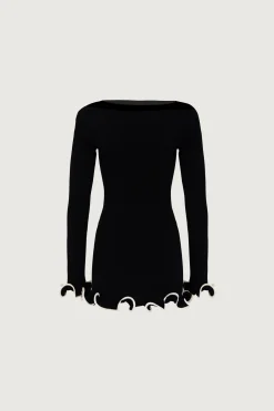 Ruffle Hem Mini Dress