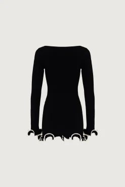 Ruffle Hem Mini Dress