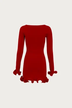 Ruffle Hem Mini Dress