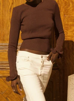 Ruffle Hem Sweater