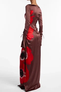 Silk Floral Gown