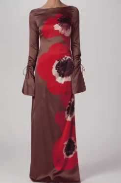 Silk Floral Gown