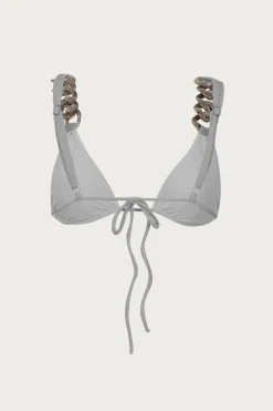 Silver Chain Triangle Top