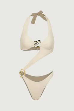 Spiral Halter One Piece