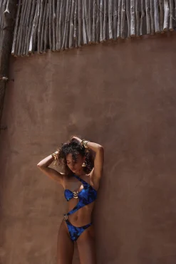 Spiral One Shoulder One Piece